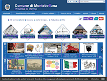 Tablet Screenshot of comune.montebelluna.tv.it